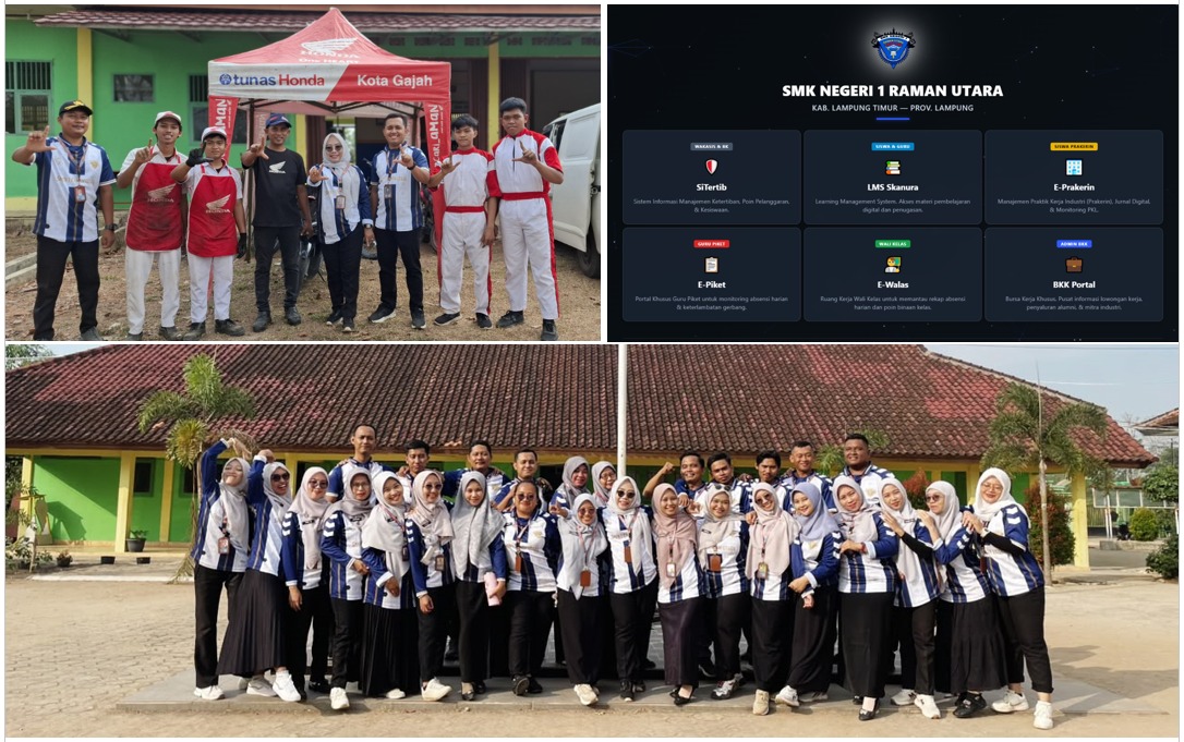Menuju Sekolah Unggul & Berdaya Saing, SMKN 1 Raman Utara Sinergikan Pendidikan Vokasi Bersama Honda dan Terapkan Administrasi Digital School